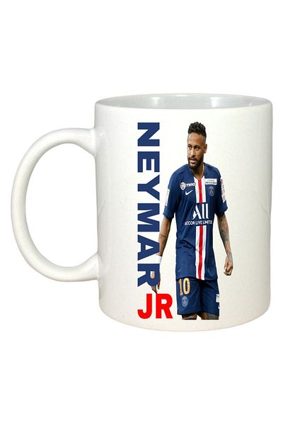 INOVATIX Personalized White Mug, Neymar Jr Psg Presentation, White Handle and Interior, ®. 330ml
