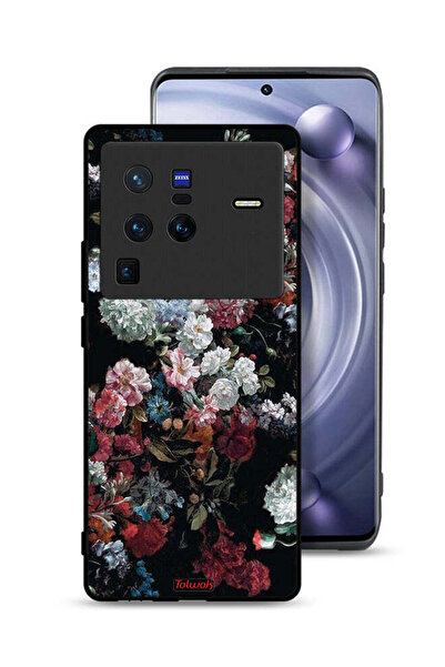 Tolwak غطاء حماية لهاتف Vivo X80 Pro بنقشة ورود عتيقة