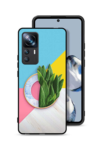 Tolwak غطاء حماية لهاتف Xiaomi 12T Pro بنمط أوراق تجريدية