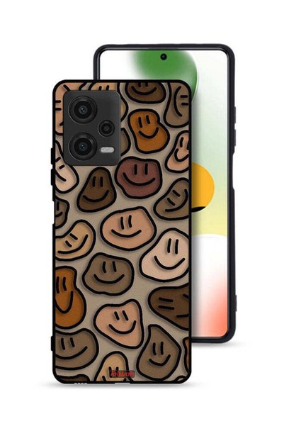Tolwak غطاء حماية لهاتف Xiaomi Poco X5 برسومات وجوه مبتسمة