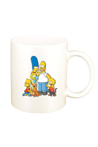 INOVATIX Персонализирана бяла чаша, Анимационен филм, Семейство Симпсън, D644...
