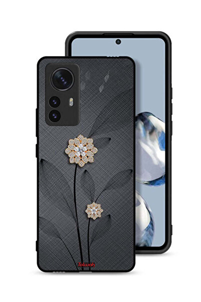 Tolwak غطاء حماية Xiaomi 12 بتصميم زهور ماسية