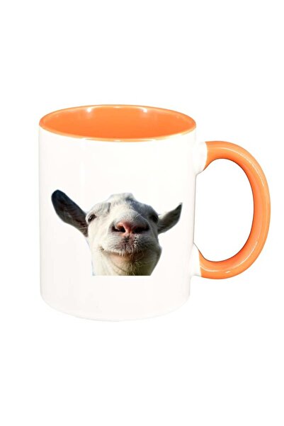 INOVATIX Cana alba personalizata, Lama, interior portocaliu, D178, INOVATIX®....