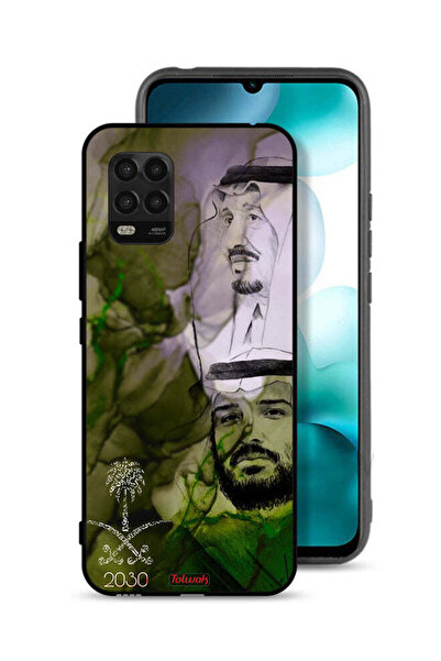 Tolwak غطاء حماية لهاتف شاومي مي 10 لايت 5G، ملصق فني للملك سلمان وولي العهد ...