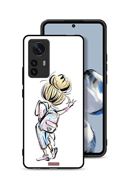 Tolwak غطاء حماية Xiaomi 12X بتصميم فتاة العودة إلى المدرسة