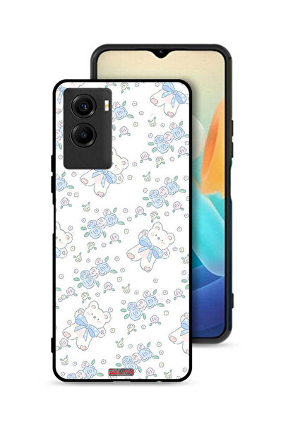 Tolwak غطاء حماية لهاتف Vivo Y55s 5G (2021) مع رمز دب تيدي لطيف وزهور