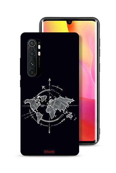 Tolwak غطاء حماية لهاتف شاومي مي نوت 10 لايت برسومات البوصلة