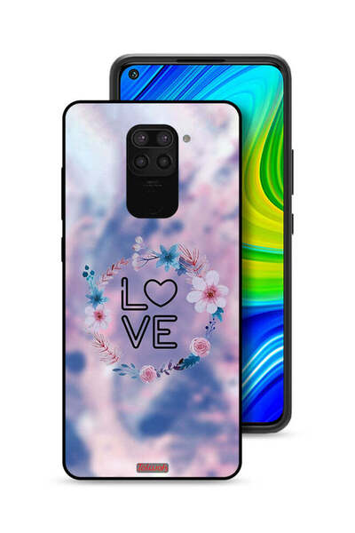 Tolwak غطاء حماية لهاتف شاومي ريدمي نوت 9 بتصميم خاتم الحب والزهور