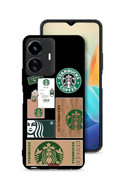 Tolwak غطاء حماية لهاتف Vivo Y77 5G بملصق ستاربكس