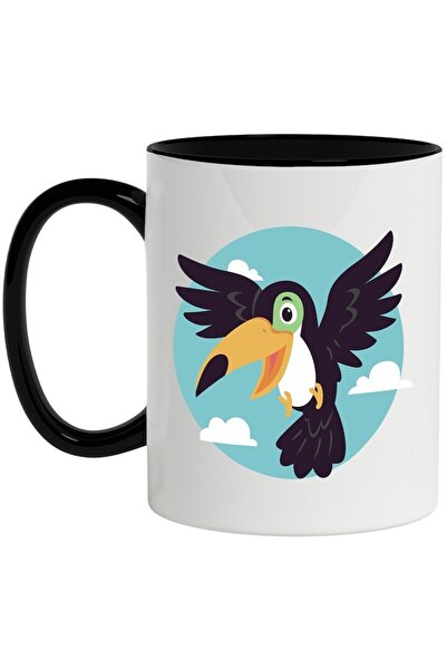 INOVATIX Cana alba personalizata, Tucan, Pasare, Exotic, Cer, Nori, Zbor, cu ...