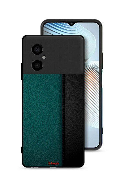 Tolwak غطاء حماية جلدي بنمط لهاتف Xiaomi Poco M4 5G