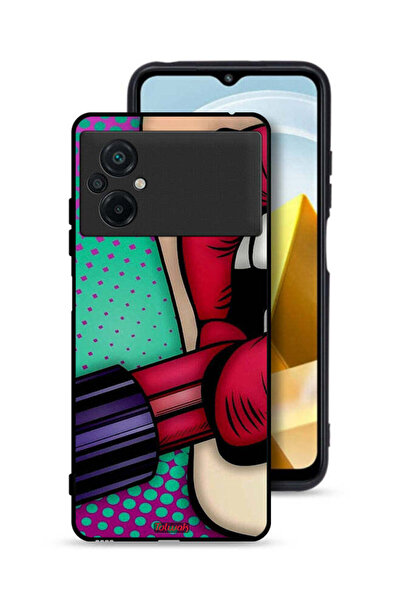 Tolwak Xiaomi Poco M5 4G Protective Case Cover Lipstick