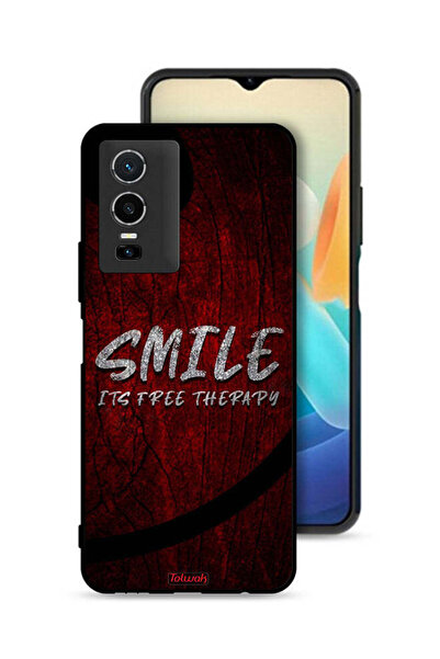 Tolwak Vivo Y76 5G Protective Case Cover Smile Its Free Therapy