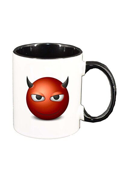 INOVATIX Cana alba personalizata, Devil, interior negru, D315, INOVATIX®. 330ml