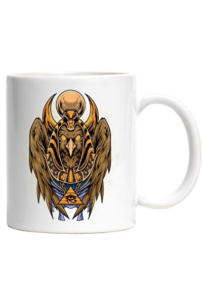 INOVATIX Cana alba personalizata, Horus, Egipt, Zeu, Mitologie, Aripi, INOVAT...