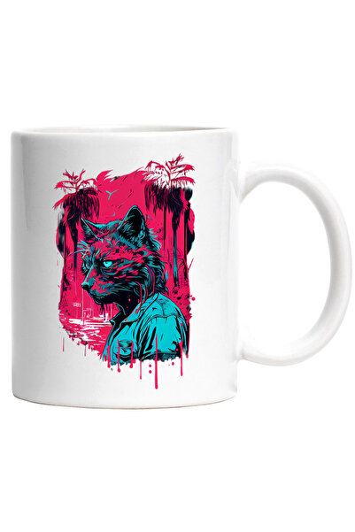 INOVATIX Cana alba personalizata, , Retro, Palmieri, Portret, Camasa, INOVATI...