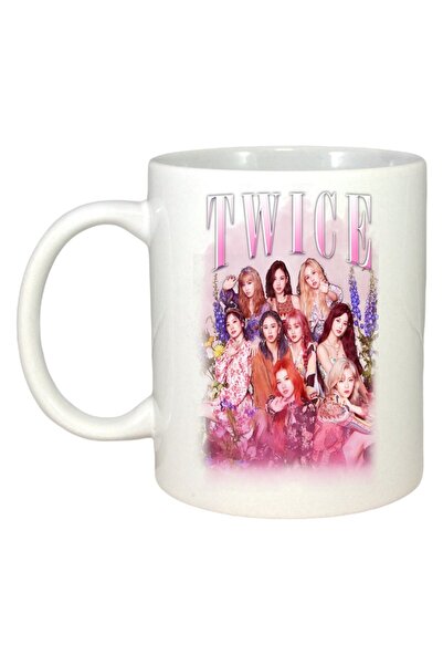 INOVATIX Cana Alba Personalizata, Formatia/trupa Twice 10, Maner Si Interior Alb, ®. 330ml