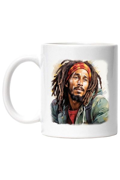 INOVATIX Personalized white mug, Bob Marley, Singer, Artist, Musician, Celebrity, INOVATIX®. 330ml