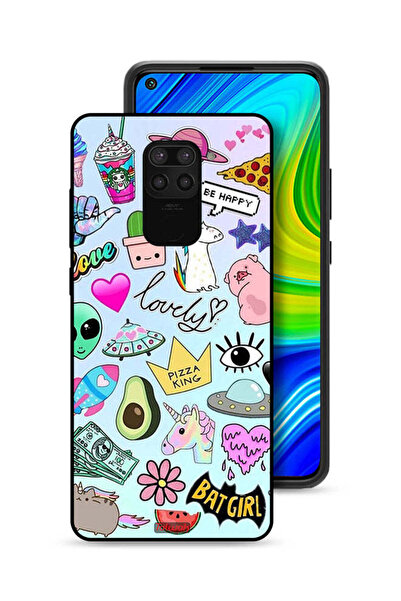 Tolwak غطاء حماية لهاتف شاومي ريدمي نوت 9 بملصقات جميلة