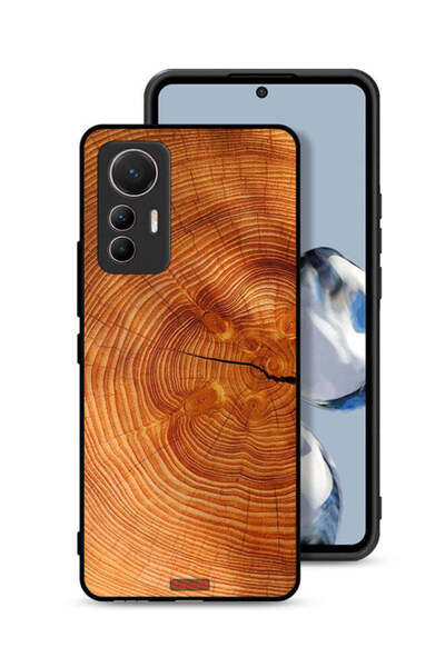 Tolwak Xiaomi 12 Lite Protective Case Cover Crack Wood
