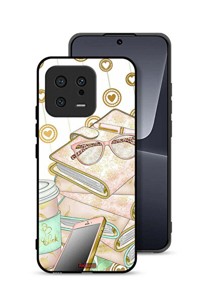 Tolwak غطاء حماية لهاتف Xiaomi 13 بتصميم نظارات على الكتب