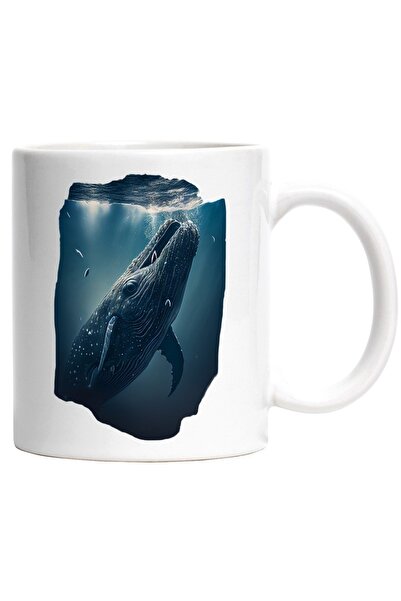 INOVATIX Εξατομικευμένη λευκή κούπα, Φάλαινα, Ωκεανός, Θαλάσσιο Θηλαστικό, Υδ...