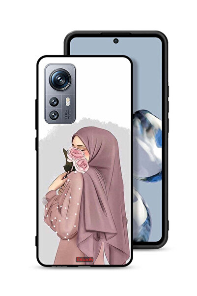 Tolwak غطاء حماية لهاتف Xiaomi 12S بتصميم فتاة تحمل ورودًا