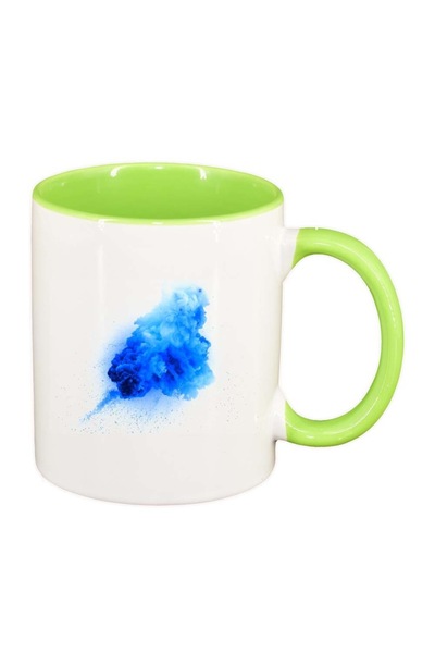 INOVATIX Cana alba personalizata, Colour, interior verde deschis, D222, INOVA...