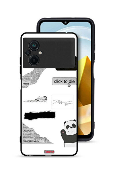 Tolwak Xiaomi Poco M5 4G Protective Case Cover Panda Sticker