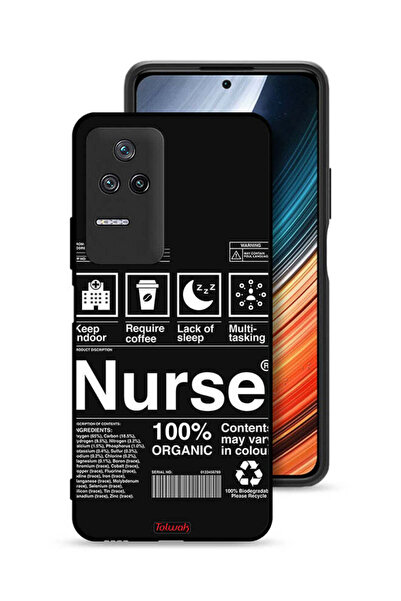 Tolwak غطاء حماية لهاتف Xiaomi Poco F4 - ملصق ممرضة