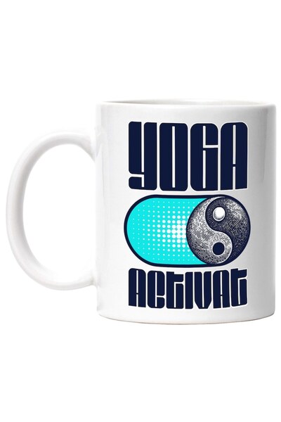 INOVATIX Cana alba personalizata, Yoga activat relaxare meditatie, iubirorii ...