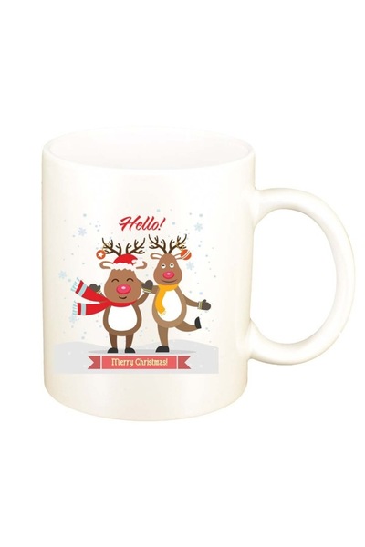 INOVATIX Cana alba personalizata, Craciun Fericit / Merry Christmas, D1536, I...