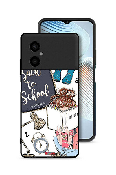 Tolwak غطاء حماية لهاتف Xiaomi Poco M4 5G، فتاة العودة إلى المدرسة تقرأ التاريخ