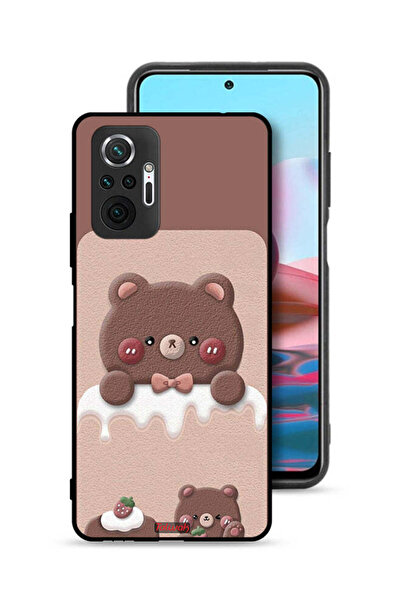 Tolwak غطاء حماية لهاتف شاومي ريدمي نوت 10 برو 4G - دب الفراولة