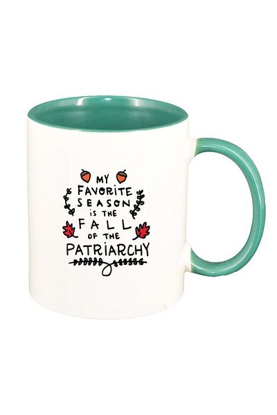 INOVATIX Cana alba personalizata, patriarchy, interior verde, D1478, INOVATIX®. 330ml