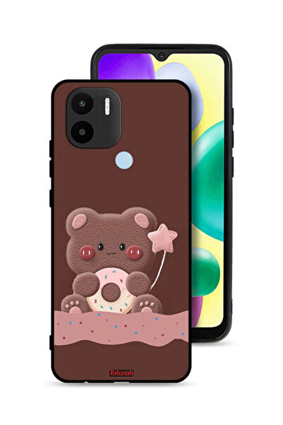 Tolwak غطاء حماية شاومي ريدمي A1 بلس على شكل دب دونات