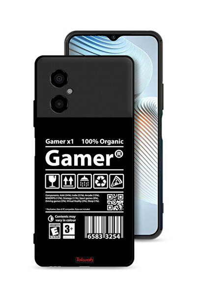 Tolwak Xiaomi Poco M4 5G Protective Case Cover Gamer Sticker