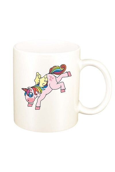 INOVATIX Personalized white mug, Unicorn, D971, INOVATIX®. 330ml