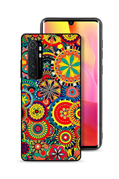 Tolwak غطاء حماية لهاتف شاومي مي نوت 10 لايت بنمط ماندالا ملون