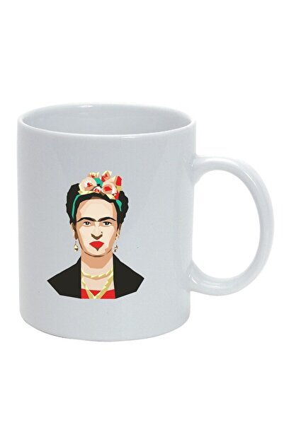 INOVATIX Персонализирана бяла чаша, Frida, бяла, D1453, INOVATIX®. 330 мл