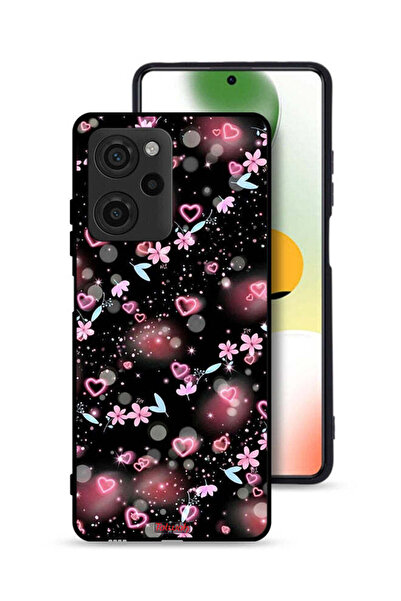 Tolwak غطاء حماية لهاتف شاومي بوكو X5 برو برسومات قلوب وزهور صغيرة