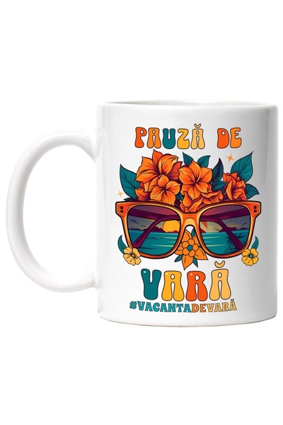 INOVATIX Персонализирана бяла чаша, Лятна ваканция, #лятнапочивказабавление, ...