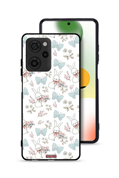 Tolwak غطاء حماية لهاتف شاومي بوكو X5 برو بتصميم أرنب وفراشات