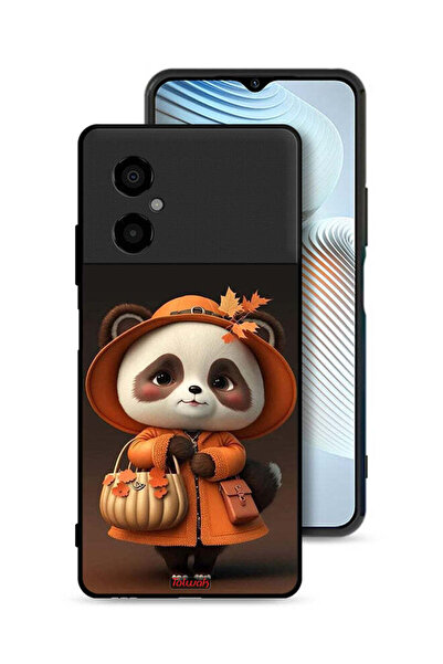 Tolwak Xiaomi Poco M4 5G Protective Case Cover Cute Panda Lady Style