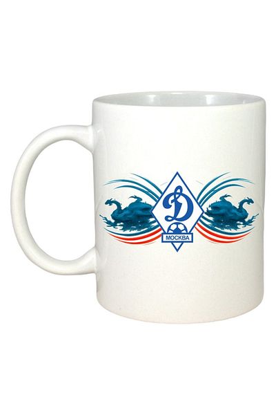 INOVATIX Personalized White Mug, Fc Dinamo Moscow Russia, White Handle and Interior, ®. 330ml