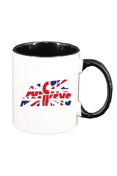 INOVATIX Εξατομικευμένη λευκή κούπα, Arctic Monkeys, μαύρο εσωτερικό, D1448, ...