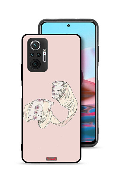 Tolwak غطاء حماية لهاتف شاومي ريدمي نوت 10 برو 4G برسومات فنية مقاتلة