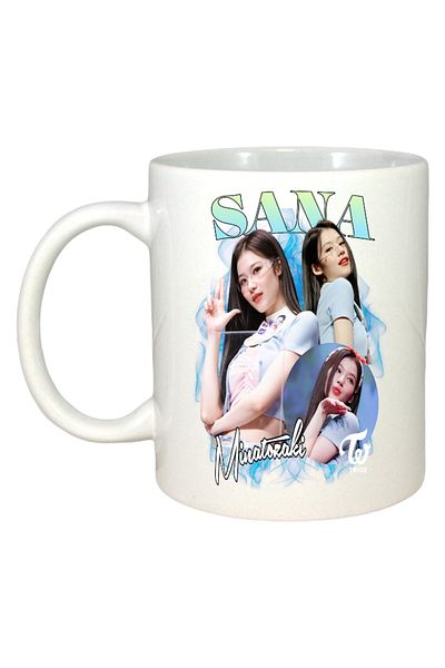 INOVATIX Personalized White Mug, Band/Trophy Sana 3, White Handle and Interior, ®. 330ml