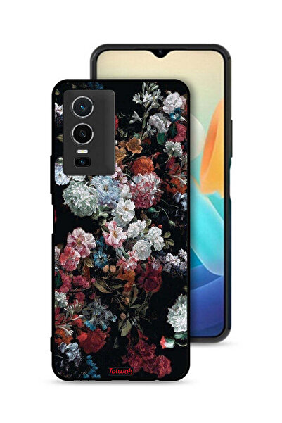 Tolwak غطاء حماية لهاتف Vivo Y76 5G بنقشة ورود عتيقة