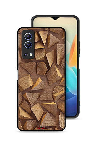 Tolwak Vivo iQOO Z3 5G Protective Case Cover Wood Pieces Art